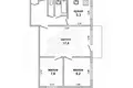 3 room apartment 50 m² Muchaviecki sielski Saviet, Belarus