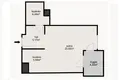 Квартира 1 комната 36 м² Варшава, Польша
