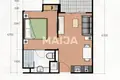 Mieszkanie 2 pokoi 37 m² Pattaya City, Tajlandia