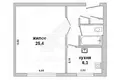 Квартира 1 комната 42 м² Брест, Беларусь