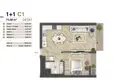 1 bedroom apartment 73 m² Alsancak Mahallesi, Turkey