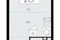 Квартира 1 комната 22 м² Москва, Россия