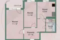 Appartement 2 chambres 51 m² Minsk, Bélarus