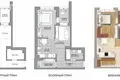 Квартира 2 комнаты 50 м² Минск, Беларусь