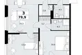 Appartement 3 chambres 80 m² Kommunarka, Russie
