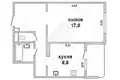 Apartamento 1 habitación 41 m² Muchaviecki sielski Saviet, Belarús
