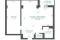 Квартира 2 комнаты 62 м² Минск, Беларусь