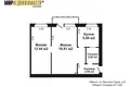 2 room apartment 43 m² Minsk, Belarus
