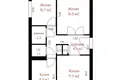 Квартира 3 комнаты 63 м² Вишнёвка, Беларусь
