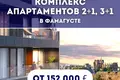 Mieszkanie 2 pokoi 100 m² Famagusta, Cypr Północny