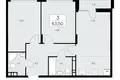 Apartamento 3 habitaciones 64 m² poselenie Sosenskoe, Rusia