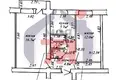 Wohnung 2 zimmer 42 m² Maladsetschna, Belarus