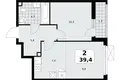 2 room apartment 39 m² Moscow, Russia