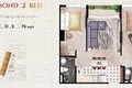 Appartement 2 chambres 76 m² Sangkat Phnom Penh Thmei, Cambodge