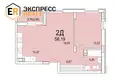 Appartement 2 chambres 54 m² Muchaviecki sielski Saviet, Bélarus