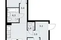 Wohnung 2 zimmer 58 m² Troizk, Russland