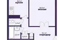 3 room apartment 62 m² Potokskiy selskiy Sovet, Belarus