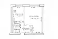 Appartement 1 chambre 34 m² Rahachow, Bélarus