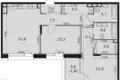 Apartamento 3 habitaciones 79 m² Rostokino District, Rusia