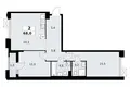 Appartement 2 chambres 68 m² Troïtsk, Russie