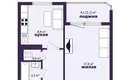 Wohnung 1 zimmer 39 m² Minsk, Belarus