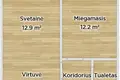 Apartamento 2 habitaciones 34 m² Kaunas, Lituania