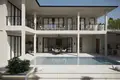 Complejo residencial New residential complex of two-level villas with swimming pools a few steps from the sea, Samui, Thailand