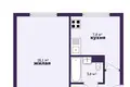 1 room apartment 32 m² Sluck, Belarus
