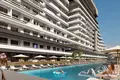 Жилой комплекс Резиденция с бассейнами, спортивными площадками и собственным пляжем рядом с аэропортом, Алания, Турция