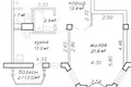 Квартира 1 комната 52 м² Минск, Беларусь