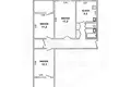 Appartement 3 chambres 69 m² Muchaviecki sielski Saviet, Bélarus
