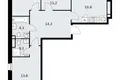 4 room apartment 79 m² Postnikovo, Russia