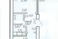 Mieszkanie 1 pokój 36 m² Mińsk, Białoruś