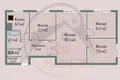 4 room apartment 58 m² Barysaw, Belarus