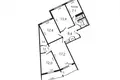 Mieszkanie 4 pokoi 87 m² Mińsk, Białoruś