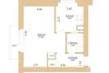 1 room apartment 31 m² Minsk, Belarus