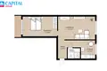 Квартира 2 комнаты 44 м² Каунас, Литва