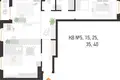 Квартира 4 комнаты 78 м² Копище, Беларусь