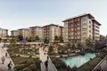 Complejo residencial New residence with a swimming pool, green areas and a spa area near a highway, Istanbul, Turkey