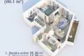 Квартира 3 комнаты 60 м² Вильнюс, Литва