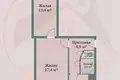 2 room apartment 44 m² Barysaw, Belarus