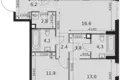 Wohnung 3 zimmer 74 m² Moskau, Russland
