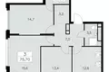 Mieszkanie 3 pokoi 76 m² South-Western Administrative Okrug, Rosja