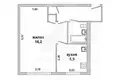 Appartement 1 chambre 31 m² Jabinka, Bélarus