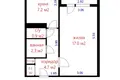 Wohnung 1 zimmer 35 m² Minsk, Belarus