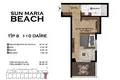 Mieszkanie 2 pokoi 65 m² Mezitli, Turcja