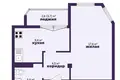 Квартира 1 комната 40 м² Минск, Беларусь