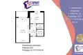 1 room apartment 33 m² Minsk, Belarus