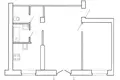 2 room apartment 56 m² Minsk, Belarus