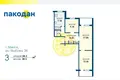 Mieszkanie 3 pokoi 59 m² Mińsk, Białoruś